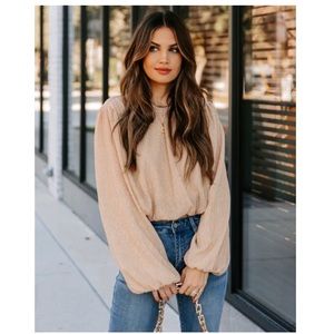 Shimmer long sleeves blouse Size Medium